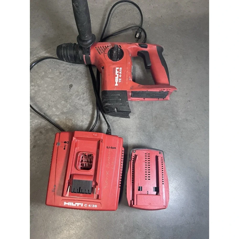 Hilti TE4-A18 Cordless Rotary Hammer Drill w/ Charger And Battery